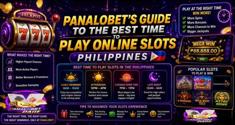 Panalobet's Guide to the Best Time to Play Online Slots Philippines