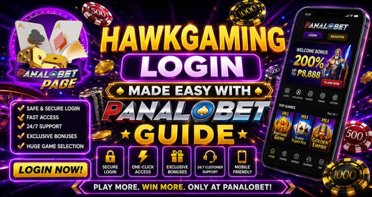 Hawkgaming Login Made Easy with Panalobet Guide
