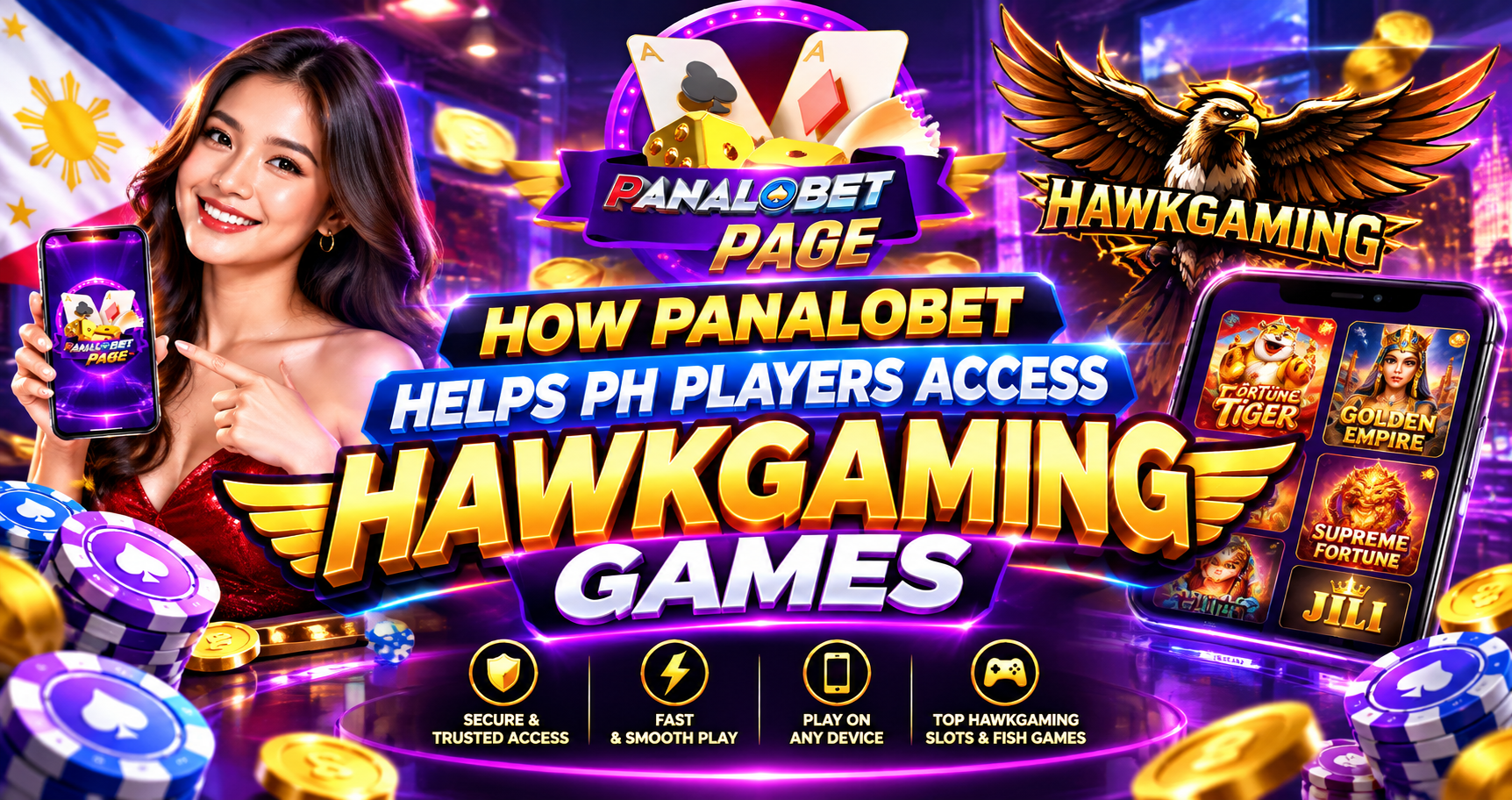 How Panalobet Helps PH Players Access Hawkgaming Games